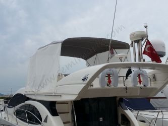 Flybridge bağlantılı gölgelik uygulaması